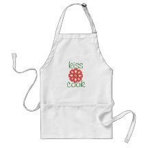 Karate Kat holiday "kiss the cook" Apron