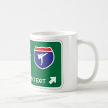 Karate Next Exit Coffee Mugs