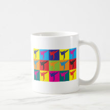 Karate Pop Art Coffee Mugs