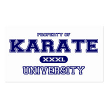 Karate University Business Card Template