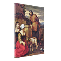 Karel Dujardin - Die sick goat Gallery Wrapped Canvas