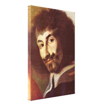 Karel ï¿½kreta - StCharles visited the plague Stretched Canvas Print