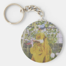 Karin Larsson in the Grape Arbor Key Chains