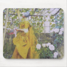 Karin Larsson in the Grape Arbor Mousepads
