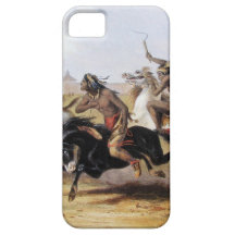 Karl Bodmer - Horse Racing of the Sioux iPhone 5 Cover