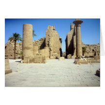 karnak ruin stones greeting cards