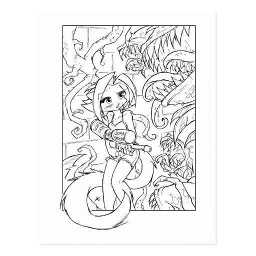 Kat Venus Flytraps Post Card