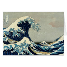 Katsushika Hokusai's Great Wave off Kanagawa Cards