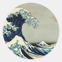 Katsushika Hokusai's Great Wave off Kanagawa Stickers