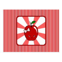 Kawaii Apple (Girl) Postcards