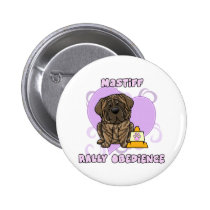 Kawaii Brindle Mastiff Rally Obedience buttons
