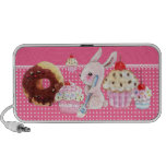 Kawaii cupcakes and cute bunny - Doolle Speaker