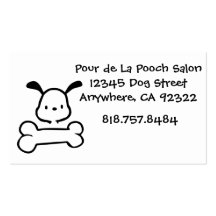 Kawaii Cutie Dog Salon Business Card Templates