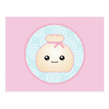 Kawaii Dumpling Postcard