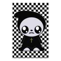 Kawaii Emo Stationery Design