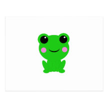 Kawaii Frog Postcard