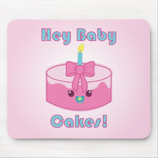 Kawaii Hey Baby Cakes mouse pad