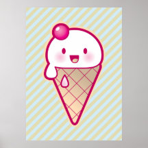 Kawaii Ice Cream Print