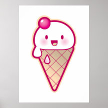 Kawaii Ice Cream Print