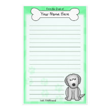 Kawaii Irish Wolfhound Stationery