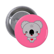 Kawaii Koala Bear buttons