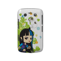 Kawaii Mika the Punk Girl Chibi 9700/9780 Blackberry Bold Covers