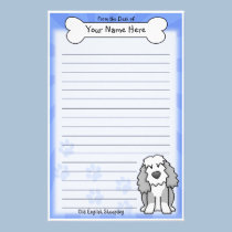 Kawaii Old English Sheepdog Stationery stationery