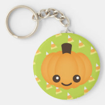 Kawaii Pumpkin Keychain