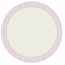 KAWAII RIBBON AND POLKADOTS PASTEL PURPLE PHOTO CUT OUT