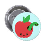 Kawaii Rotten Apple buttons