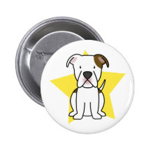 Kawaii Star American Bulldog Button