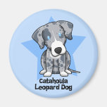 Kawaii Star Catahoula Leopard Dog Magnets