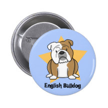Kawaii Star English Bulldog Pins