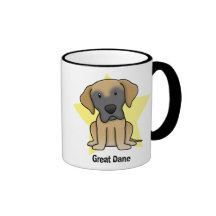 Kawaii Star Fawn Great Dane Coffee Mug