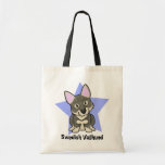 Kawaii Star Swedish Vallhund Canvas Bags