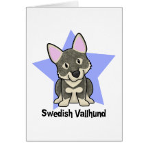 Kawaii Star Swedish Vallhund Card