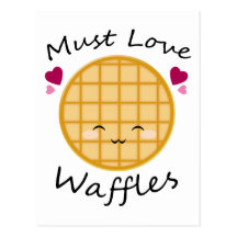 Kawaii Waffle Post Cards