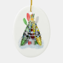 Kayak Christmas Tree - Ornament