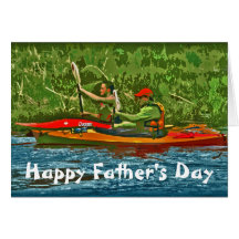 Kayak Happy Father's Day Card