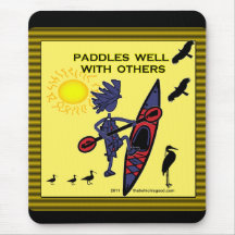Kayak Paddles Well With Others II Mouse Mat