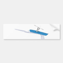Kayaker on the water bumper stickers