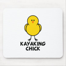 Kayaking Chick Mouse Mat