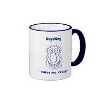 Kayaking Drives Me Crazy mugs