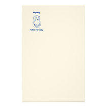 Kayaking Drives Me Crazy stationery