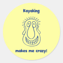 Kayaking Drives Me Crazy stickers