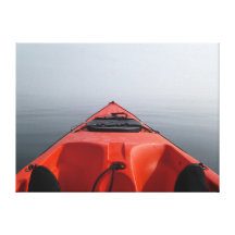 Kayaking in Cornwall Canvas Print