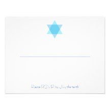 Kayla Michal Bar Bat Mitzvah RSVP Reception Personalized Announcements