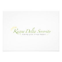 KD Sorority Logo Custom Invitations