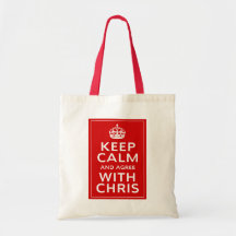 Keep Calm And Agree With Chris Bags