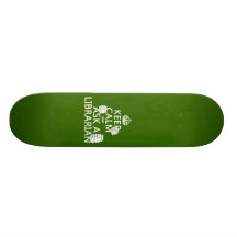 Keep Calm and Ask A Librarian (any colour) Skateboard